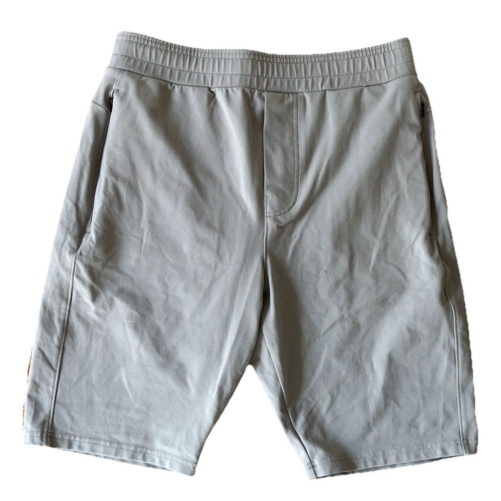 Public Rec Shorts Mens Gray All Day Every Day Sweat Drawstring Stretch  Size 32T